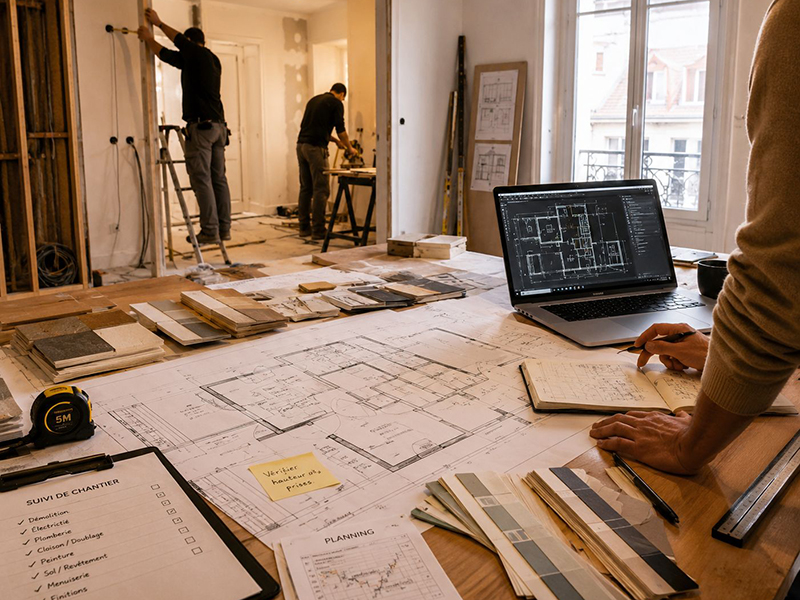 Accompagnement lors des travaux